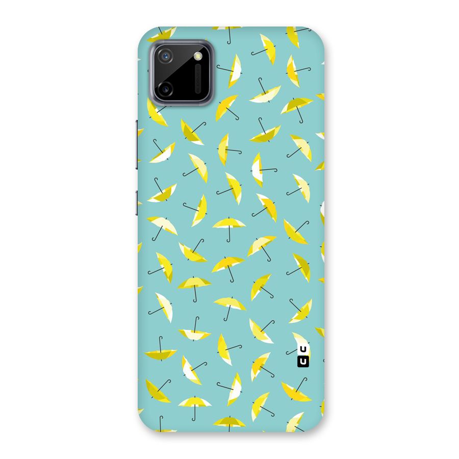 Yellow Umbrella Pattern Back Case for Realme C11