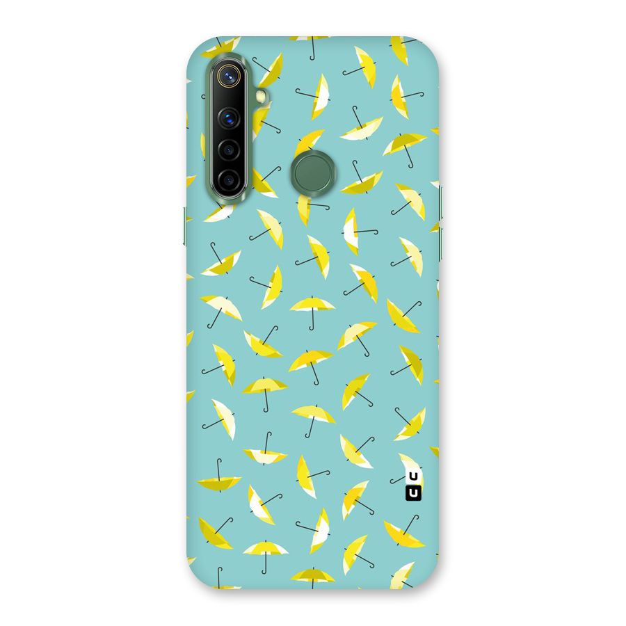 Yellow Umbrella Pattern Back Case for Realme Narzo 10