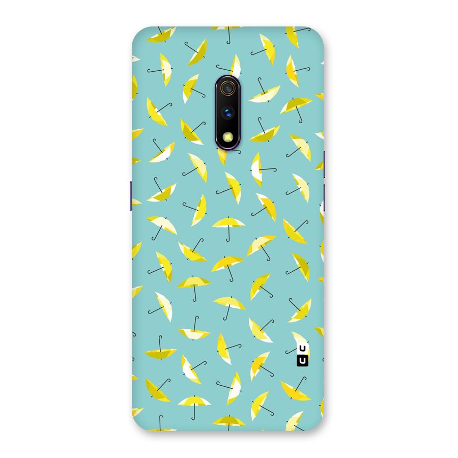Yellow Umbrella Pattern Back Case for Realme X