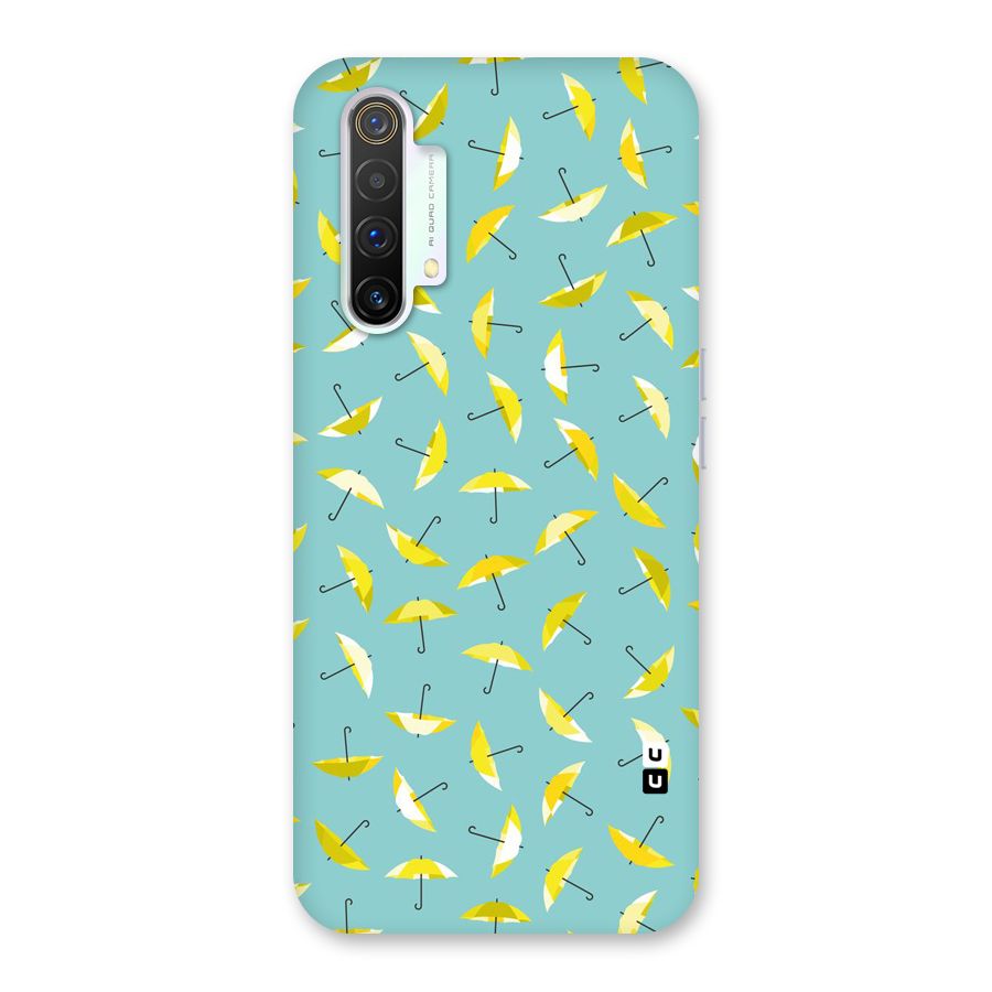 Yellow Umbrella Pattern Back Case for Realme X3 SuperZoom