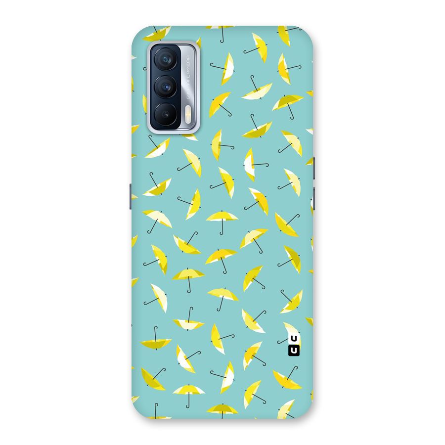 Yellow Umbrella Pattern Back Case for Realme X7