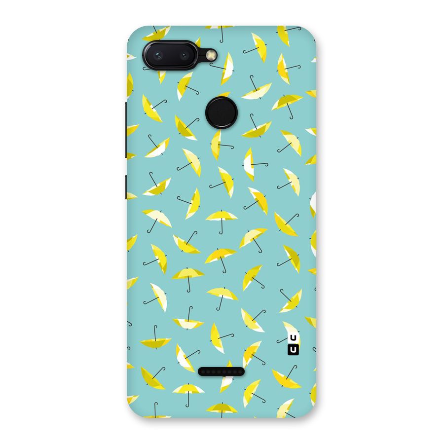 Yellow Umbrella Pattern Back Case for Redmi 6