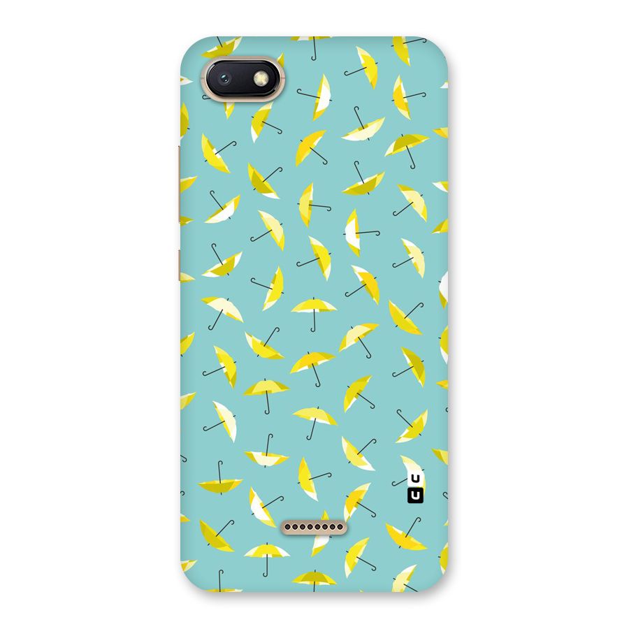 Yellow Umbrella Pattern Back Case for Redmi 6A