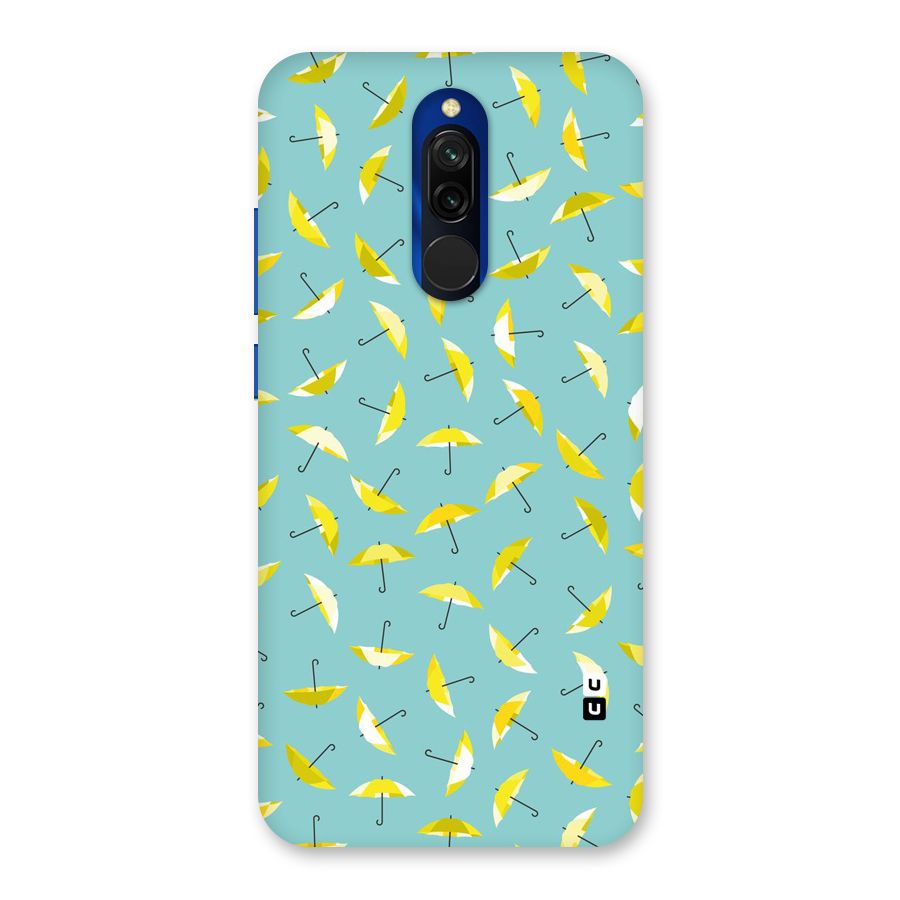 Yellow Umbrella Pattern Back Case for Redmi 8