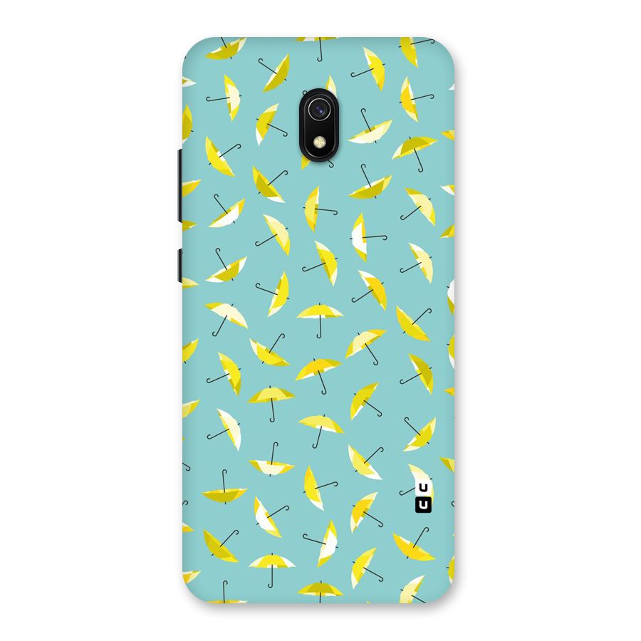 Yellow Umbrella Pattern Back Case for Redmi 8A