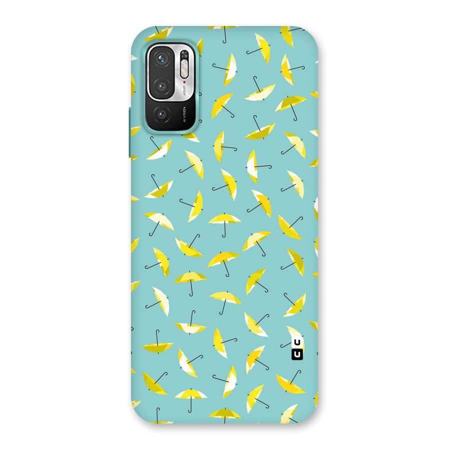 Yellow Umbrella Pattern Back Case for Redmi Note 10T 5G