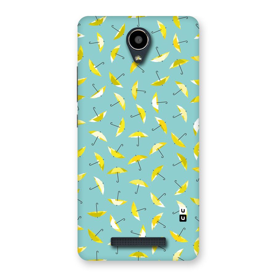 Yellow Umbrella Pattern Back Case for Redmi Note 2
