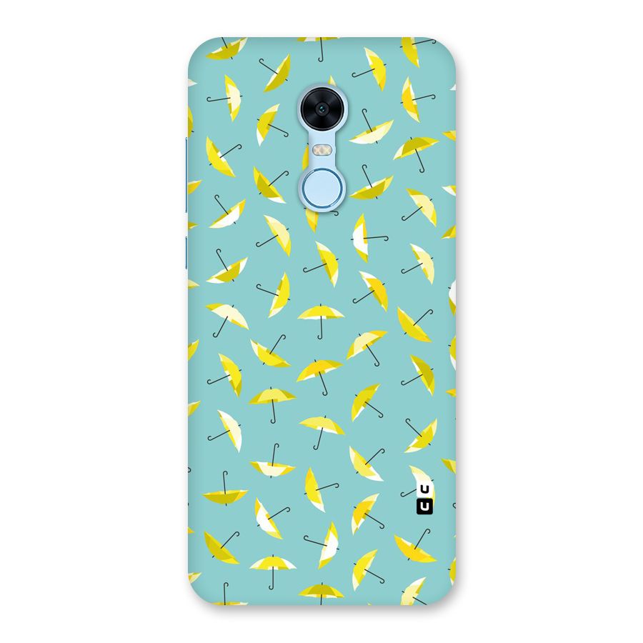 Yellow Umbrella Pattern Back Case for Redmi Note 5
