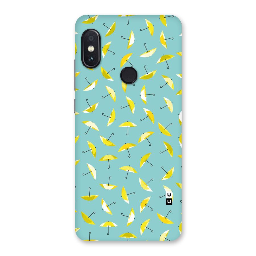 Yellow Umbrella Pattern Back Case for Redmi Note 5 Pro