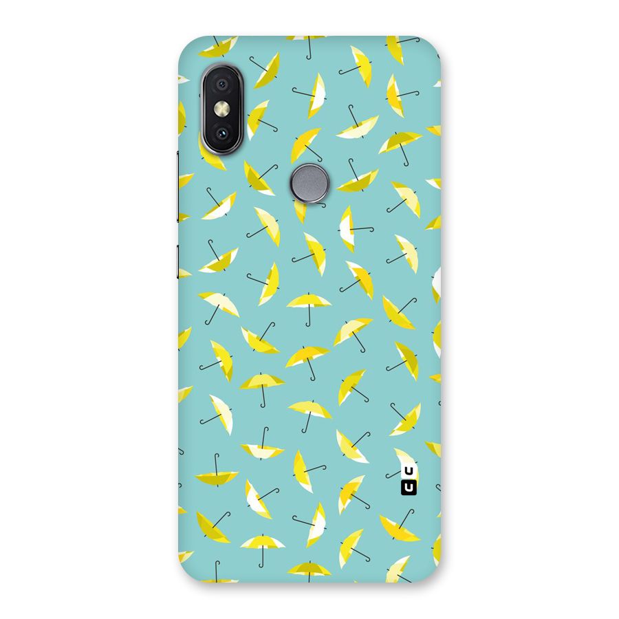 Yellow Umbrella Pattern Back Case for Redmi Y2