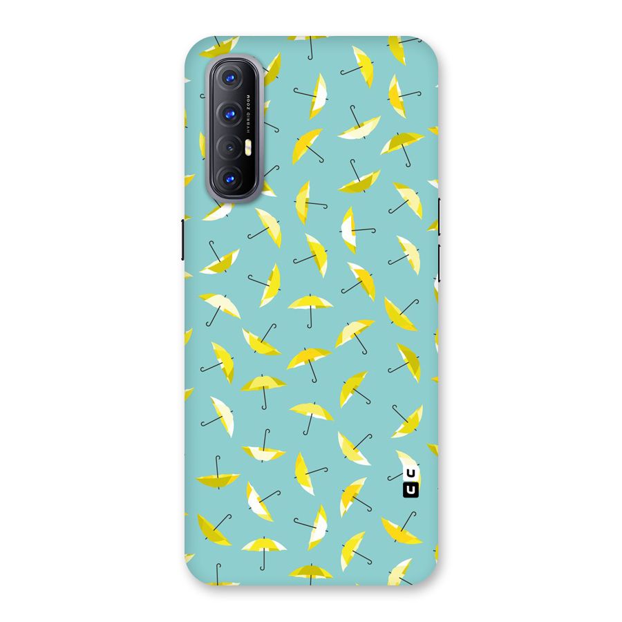 Yellow Umbrella Pattern Back Case for Reno3 Pro