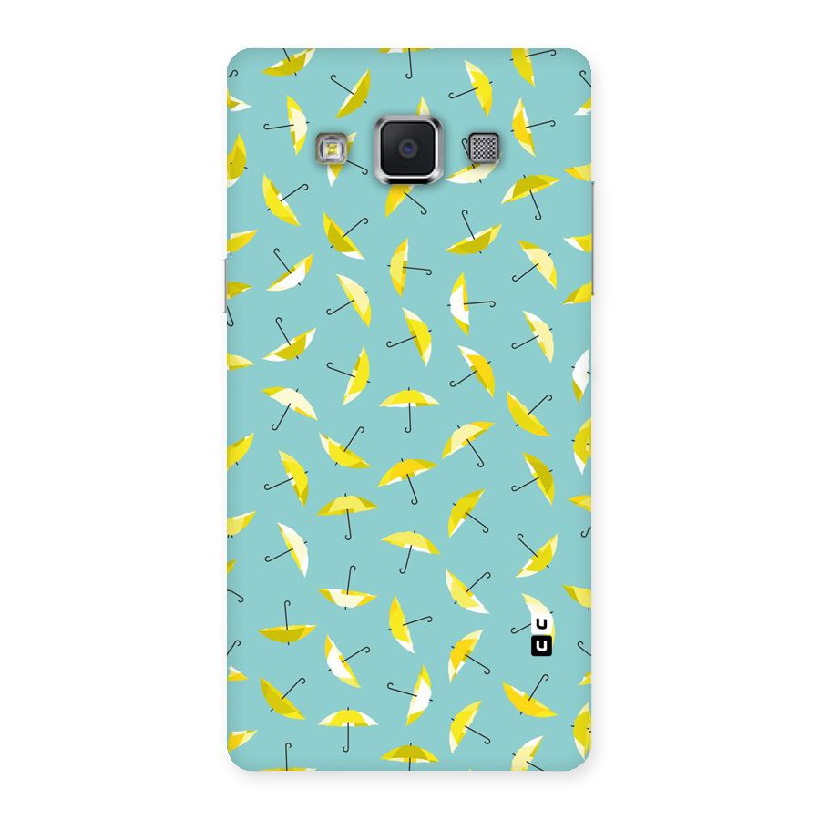 Yellow Umbrella Pattern Back Case for Samsung Galaxy A5