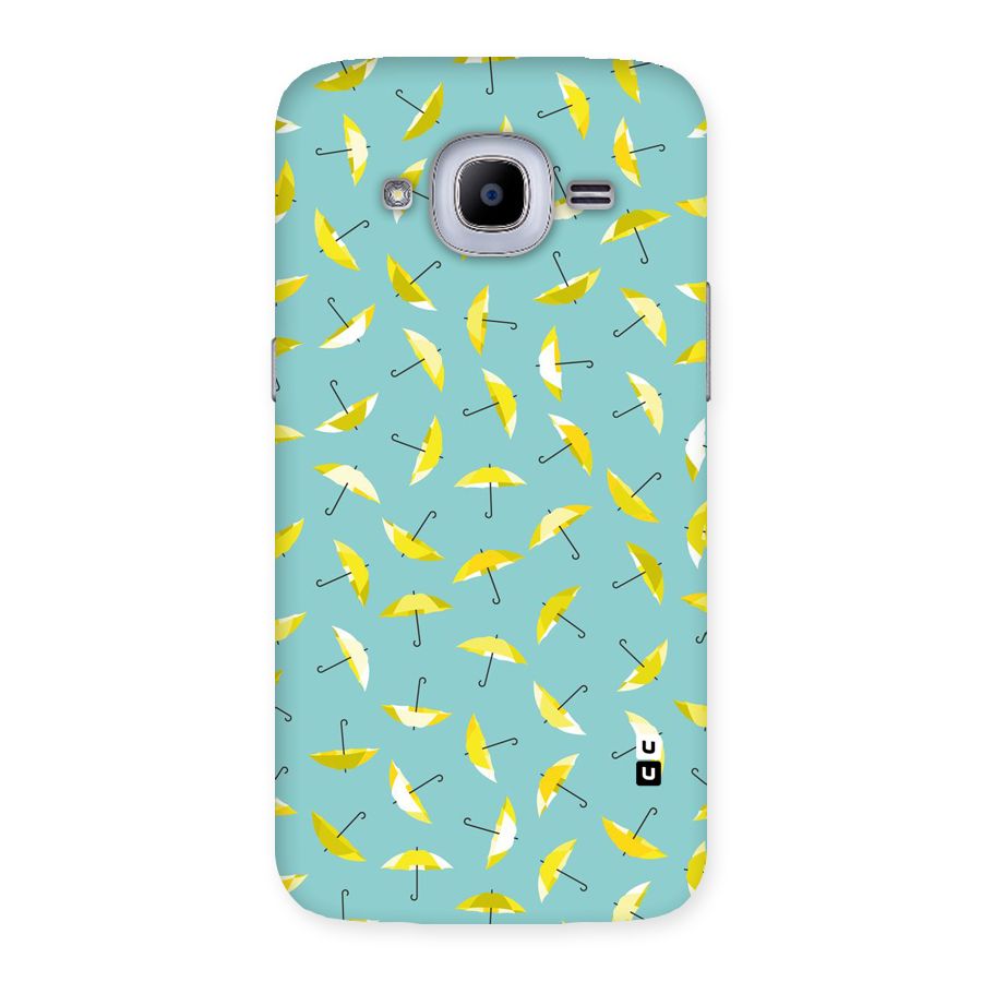 Yellow Umbrella Pattern Back Case for Samsung Galaxy J2 Pro