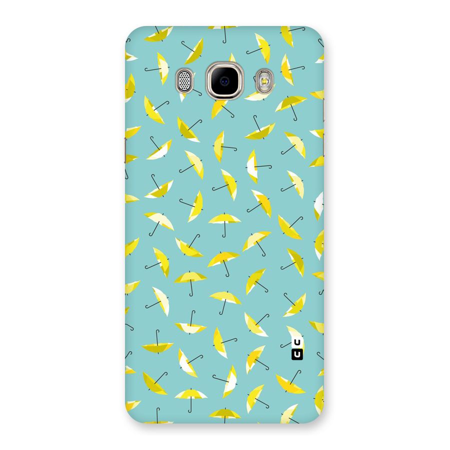 Yellow Umbrella Pattern Back Case for Samsung Galaxy J7 2016