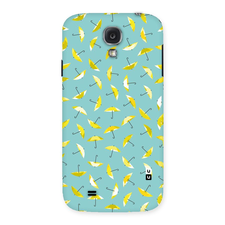 Yellow Umbrella Pattern Back Case for Samsung Galaxy S4