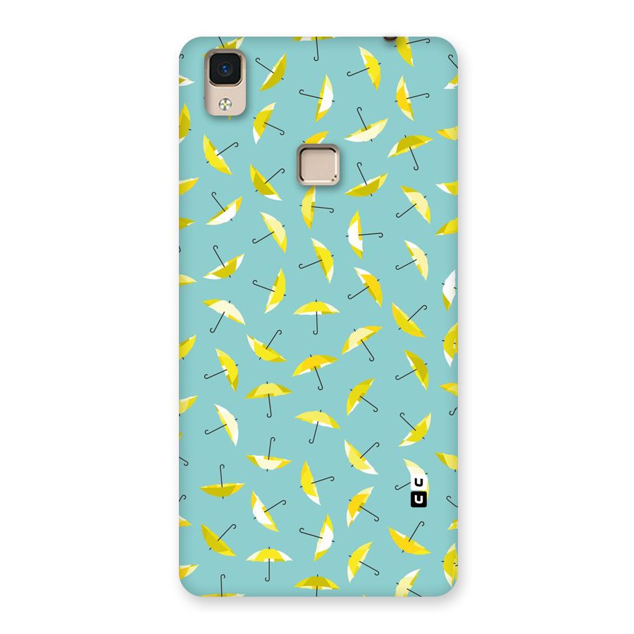 Yellow Umbrella Pattern Back Case for V3 Max