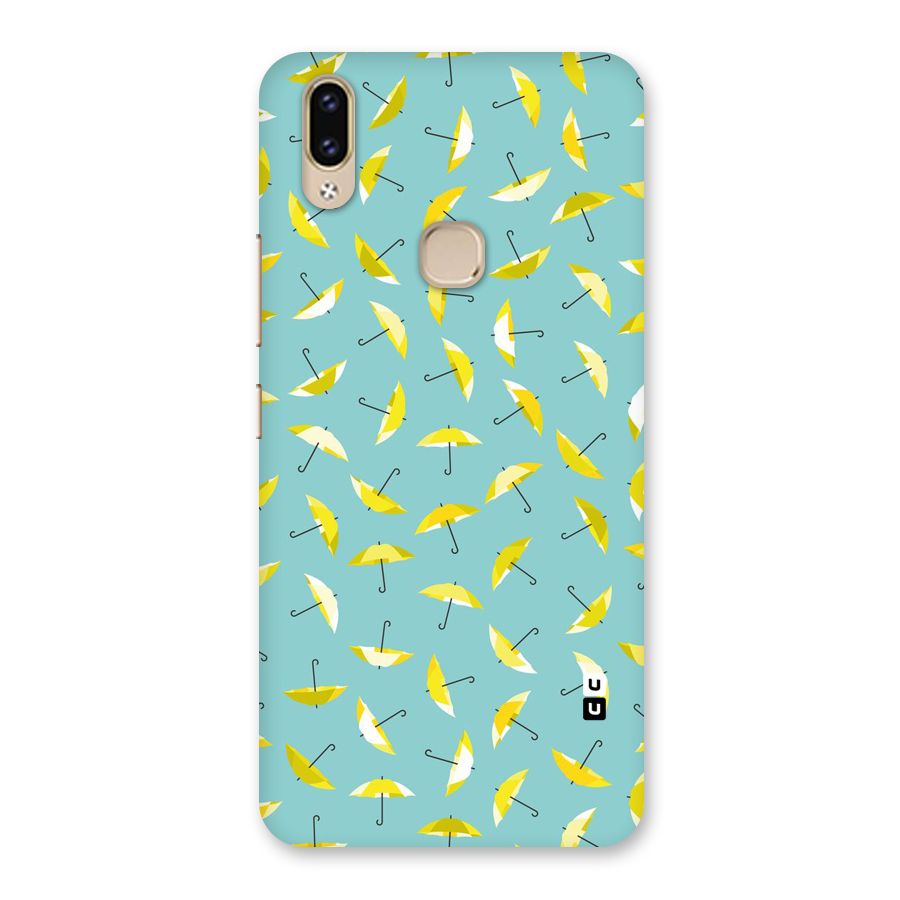 Yellow Umbrella Pattern Back Case for Vivo V9 Youth