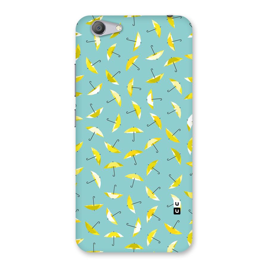 Yellow Umbrella Pattern Back Case for Vivo Y53