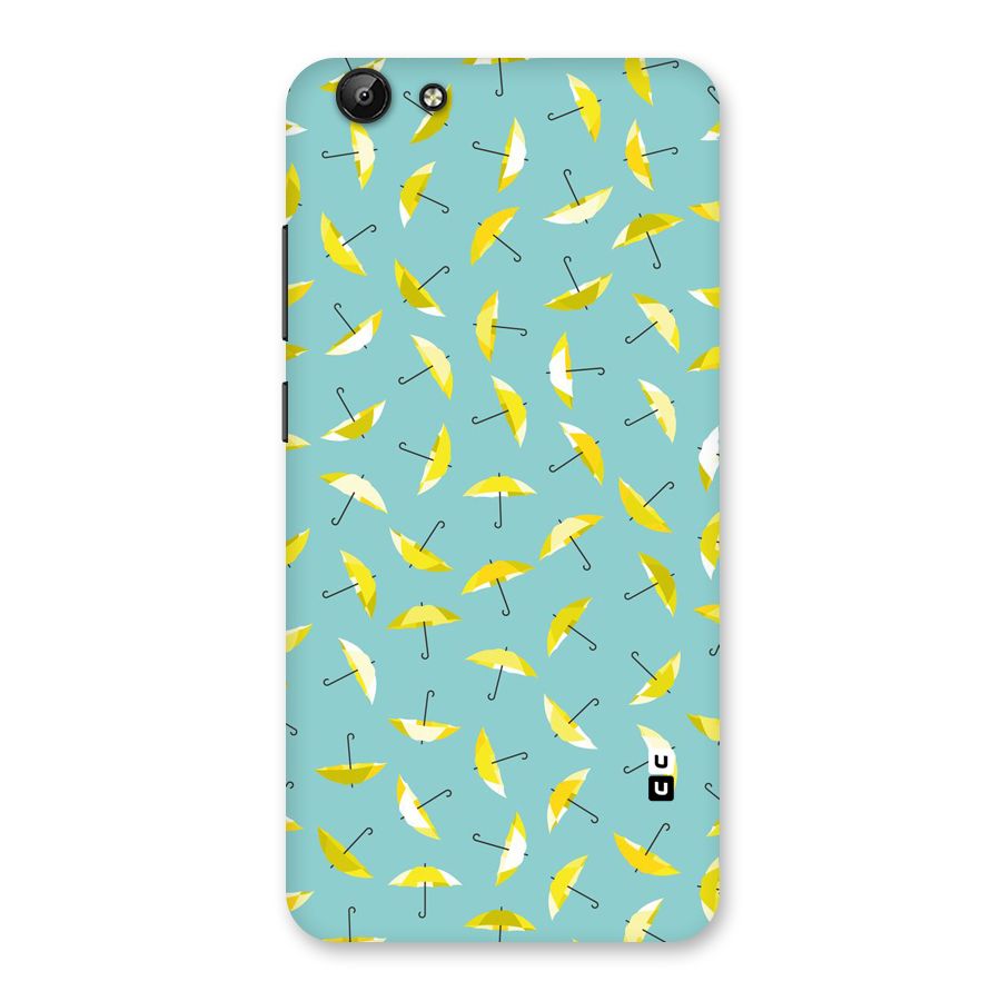 Yellow Umbrella Pattern Back Case for Vivo Y69