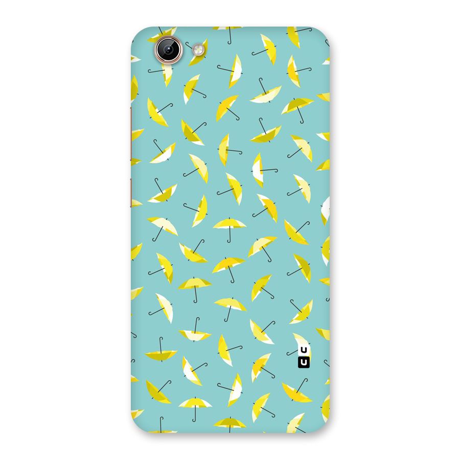 Yellow Umbrella Pattern Back Case for Vivo Y71
