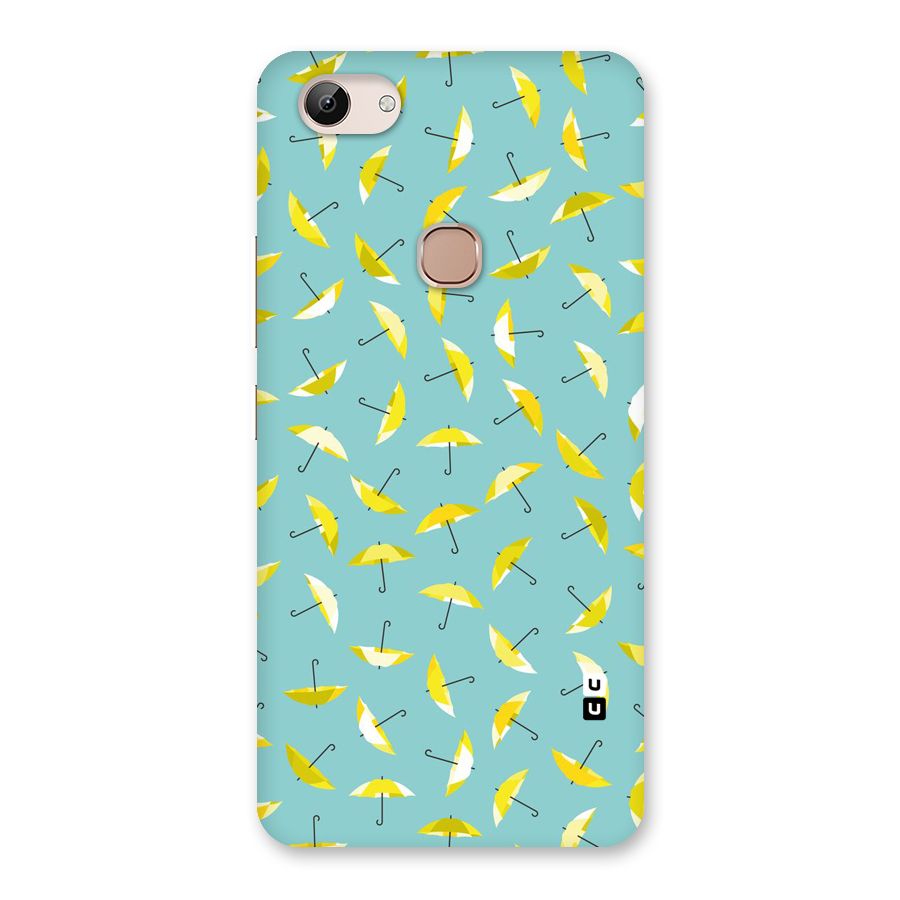 Yellow Umbrella Pattern Back Case for Vivo Y83