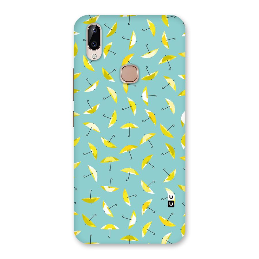 Yellow Umbrella Pattern Back Case for Vivo Y83 Pro