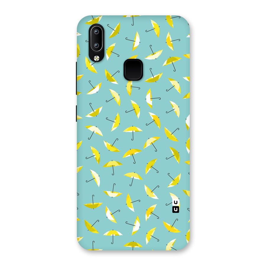 Yellow Umbrella Pattern Back Case for Vivo Y93