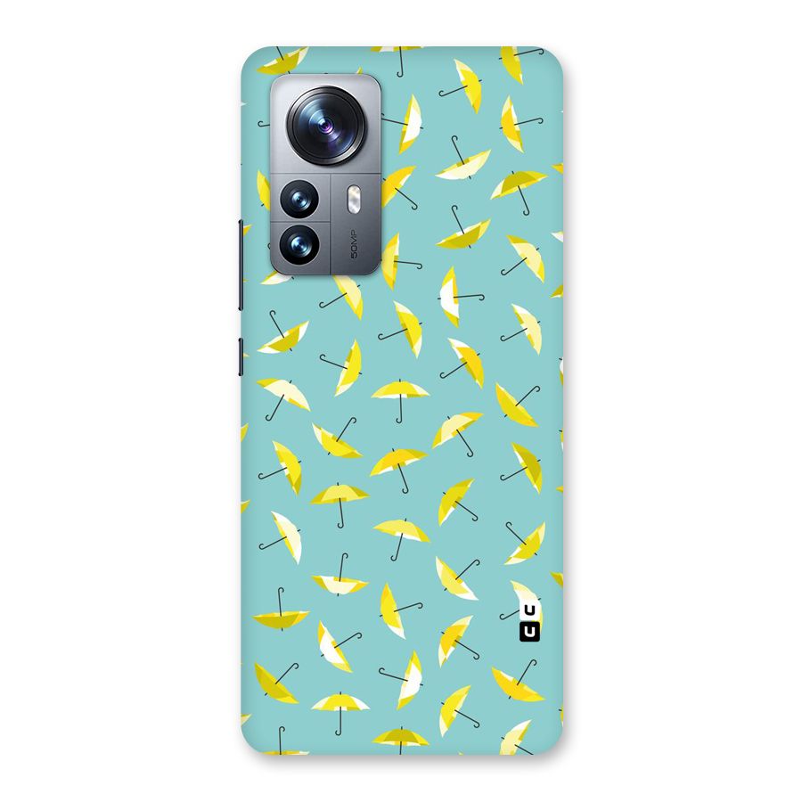Yellow Umbrella Pattern Back Case for Xiaomi 12 Pro