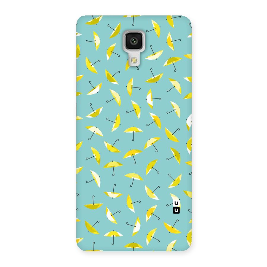 Yellow Umbrella Pattern Back Case for Xiaomi Mi 4