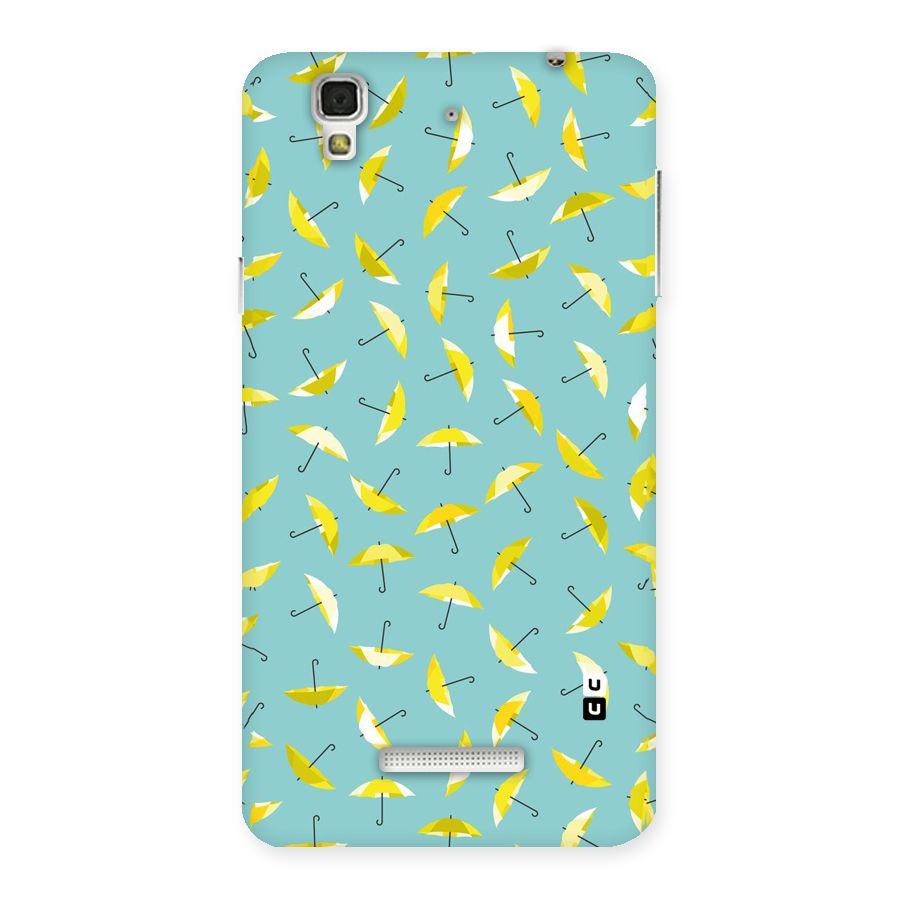 Yellow Umbrella Pattern Back Case for YU Yureka Plus