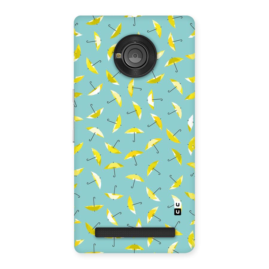 Yellow Umbrella Pattern Back Case for Yu Yuphoria