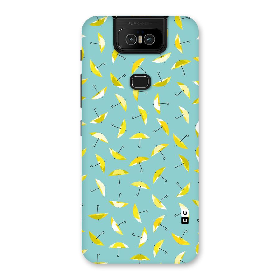 Yellow Umbrella Pattern Back Case for Zenfone 6z