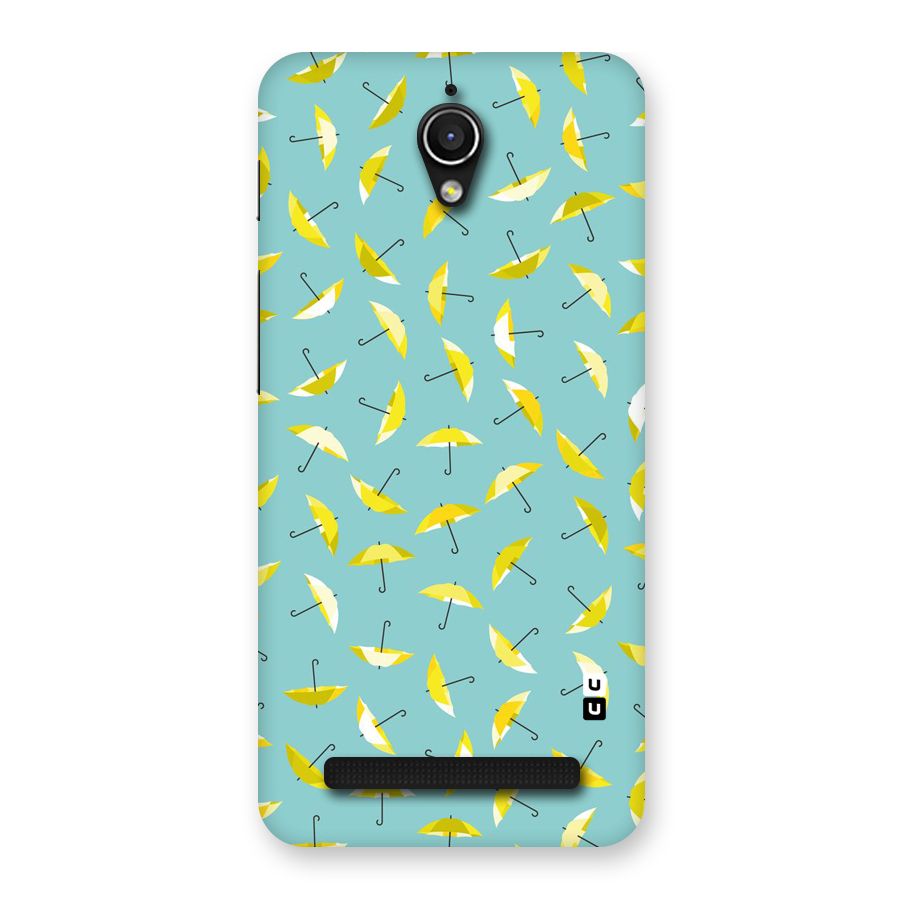Yellow Umbrella Pattern Back Case for Zenfone Go