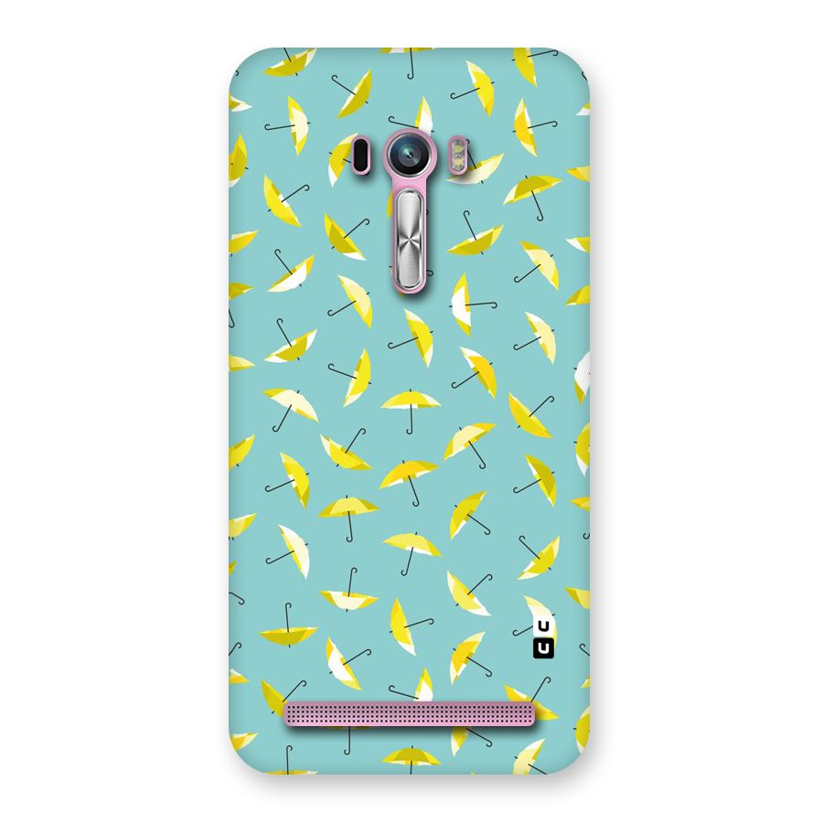 Yellow Umbrella Pattern Back Case for Zenfone Selfie