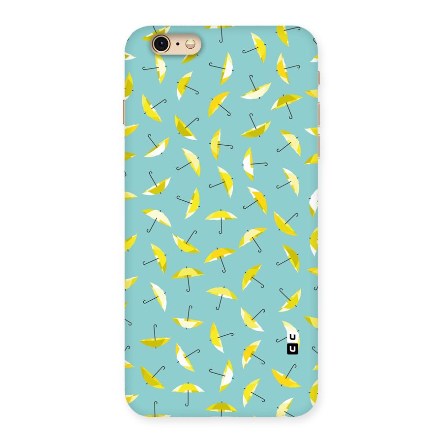 Yellow Umbrella Pattern Back Case for iPhone 6 Plus 6S Plus