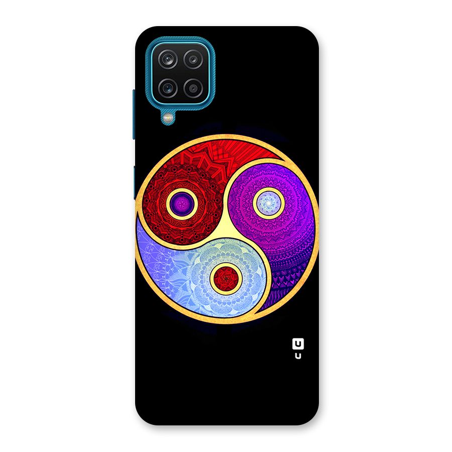 Yin Yang Mandala Design Back Case for Galaxy M12