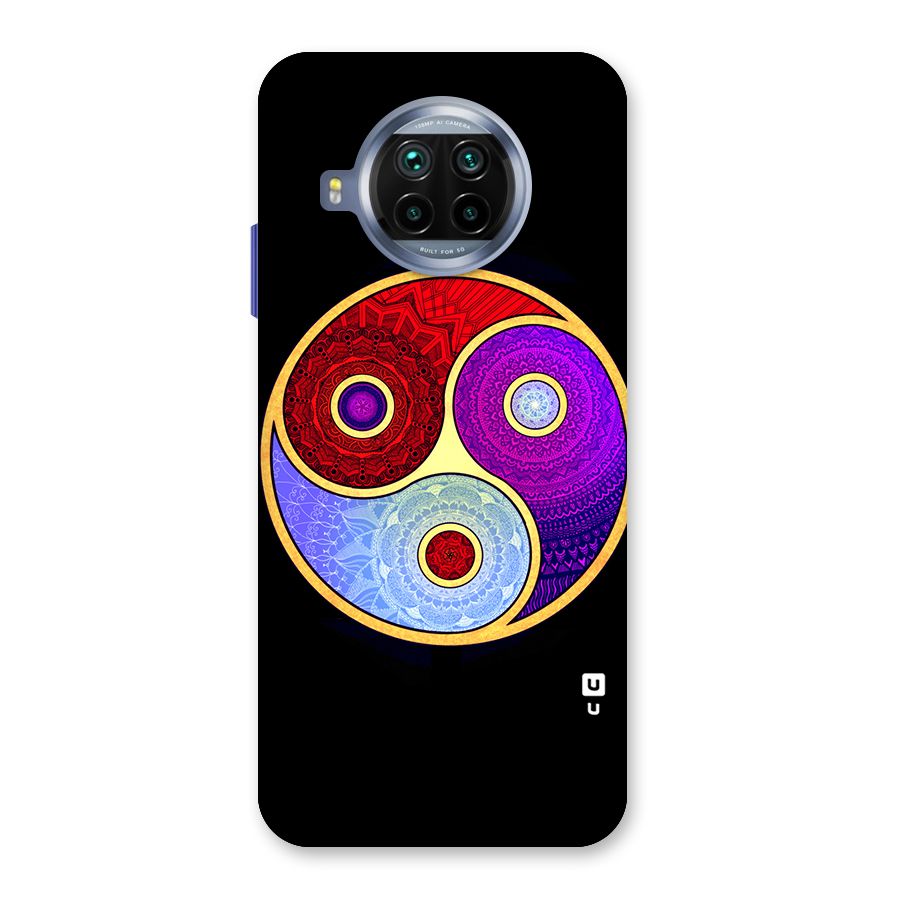 Yin Yang Mandala Design Back Case for Mi 10i