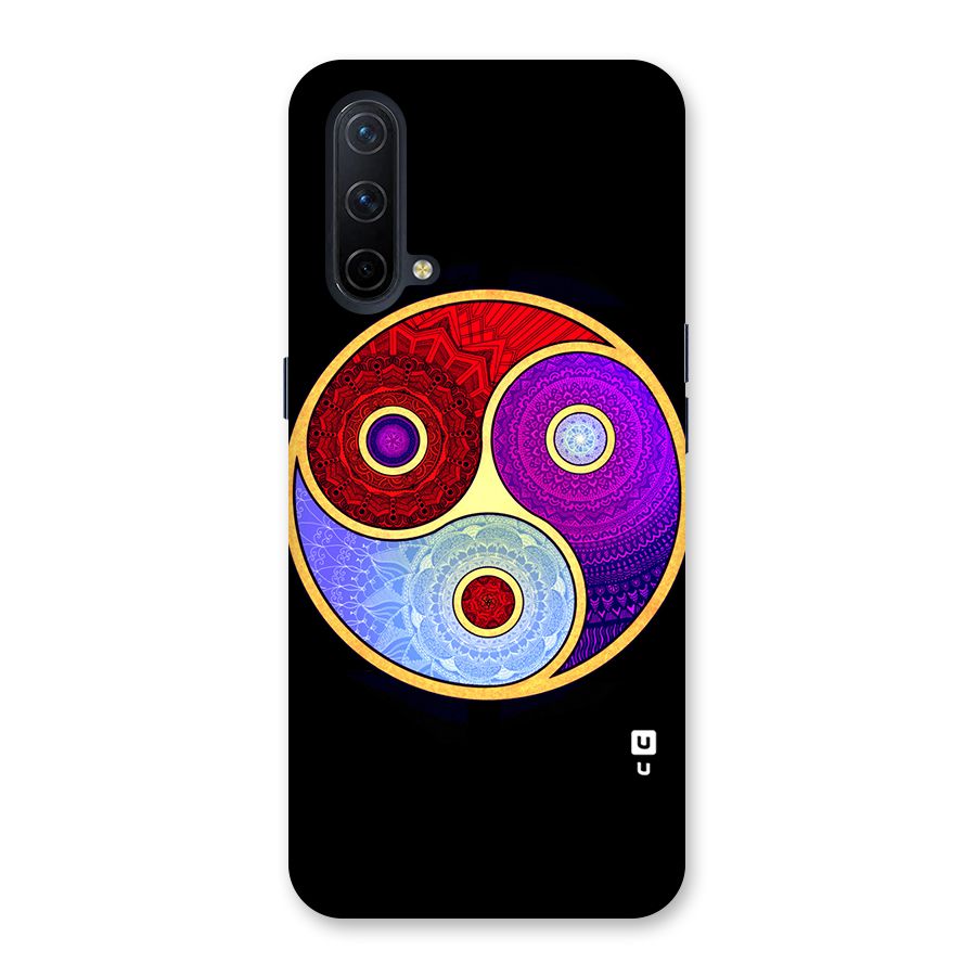 Yin Yang Mandala Design Back Case for OnePlus Nord CE 5G