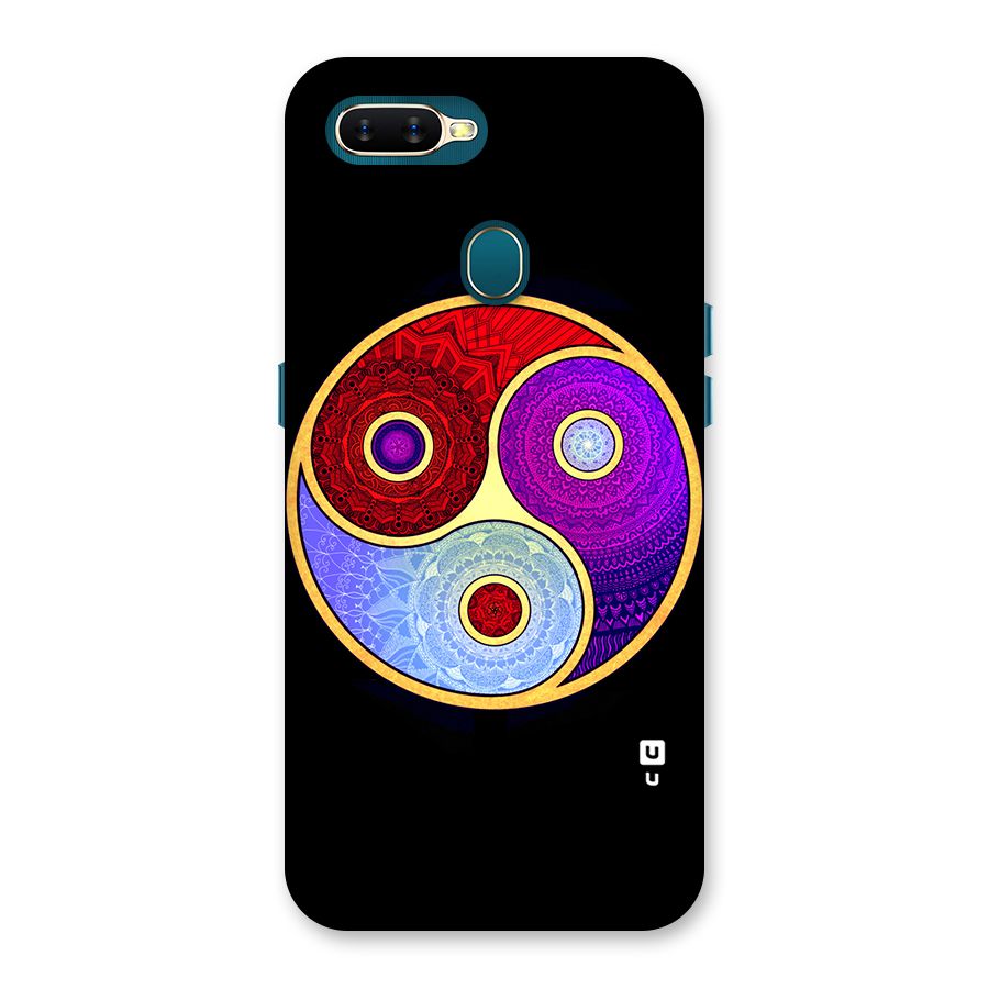 Yin Yang Mandala Design Back Case for Oppo A11k