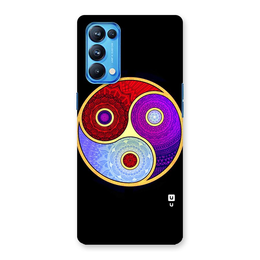 Yin Yang Mandala Design Back Case for Oppo Reno5 Pro 5G