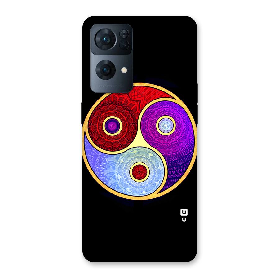 Yin Yang Mandala Design Back Case for Oppo Reno7 Pro 5G