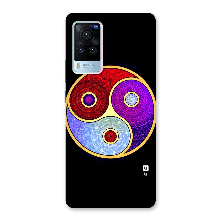 Yin Yang Mandala Design Back Case for Vivo X60 Pro