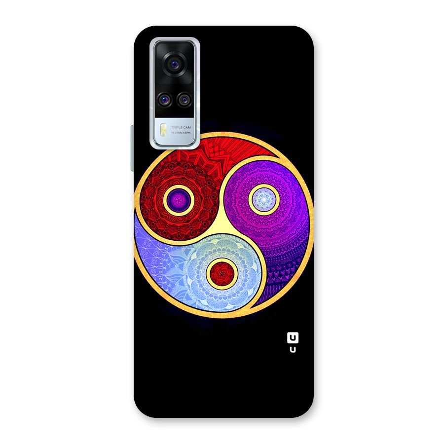 Yin Yang Mandala Design Back Case for Vivo Y31