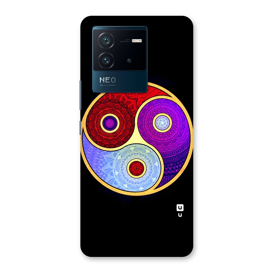 Yin Yang Mandala Design Back Case for Vivo iQOO Neo 6 5G