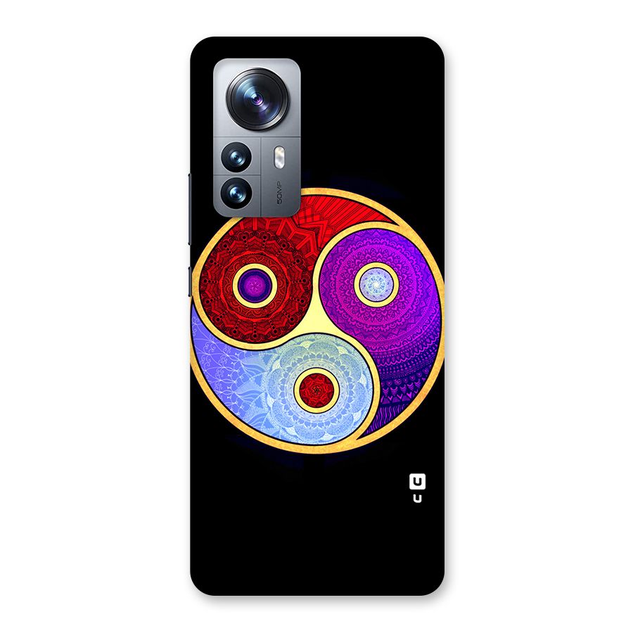 Yin Yang Mandala Design Back Case for Xiaomi 12 Pro