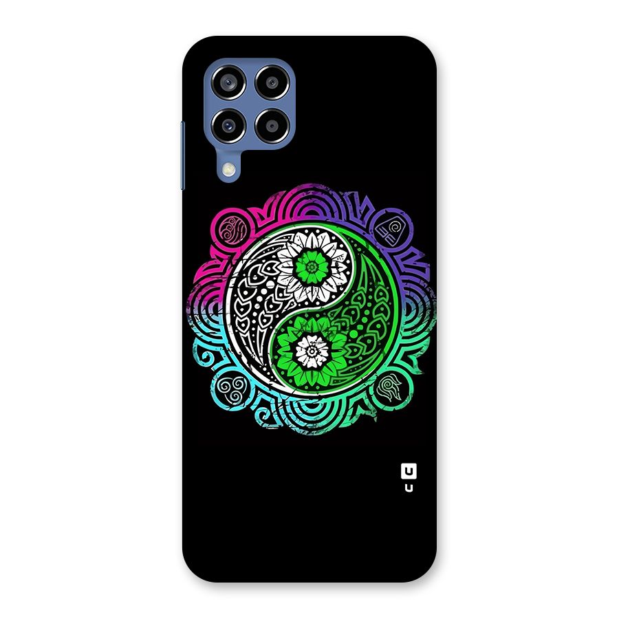 Yin and Yang Colorful Mandala Back Case for Galaxy M53 5G
