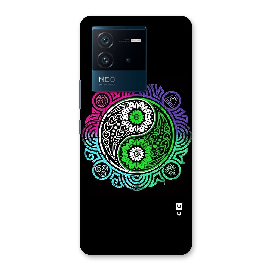 Yin and Yang Colorful Mandala Back Case for Vivo iQOO Neo 6 5G