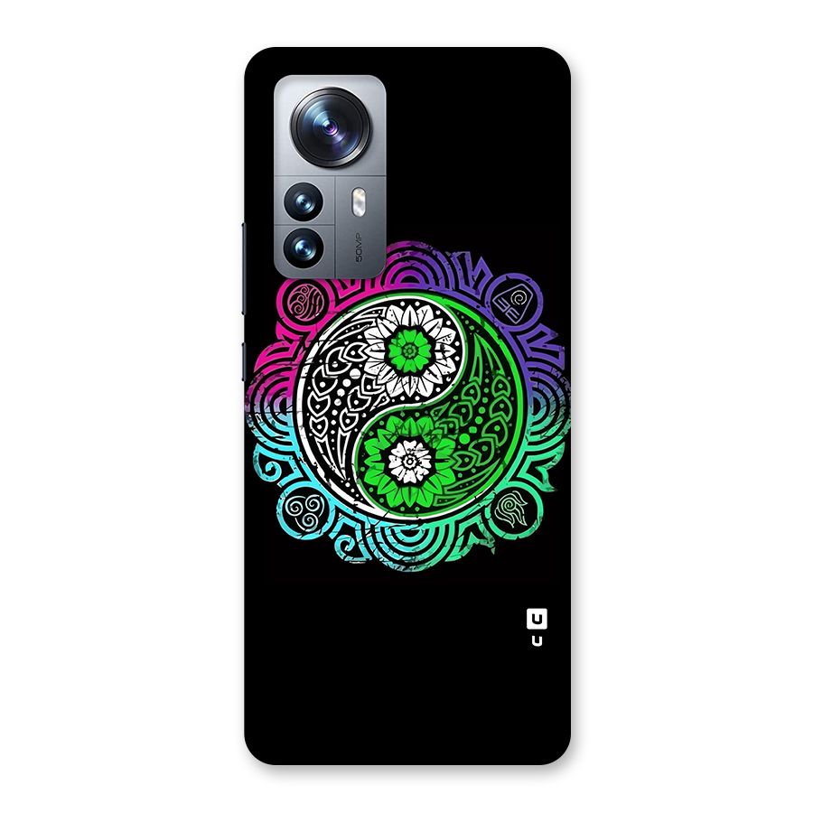 Yin and Yang Colorful Mandala Back Case for Xiaomi 12 Pro