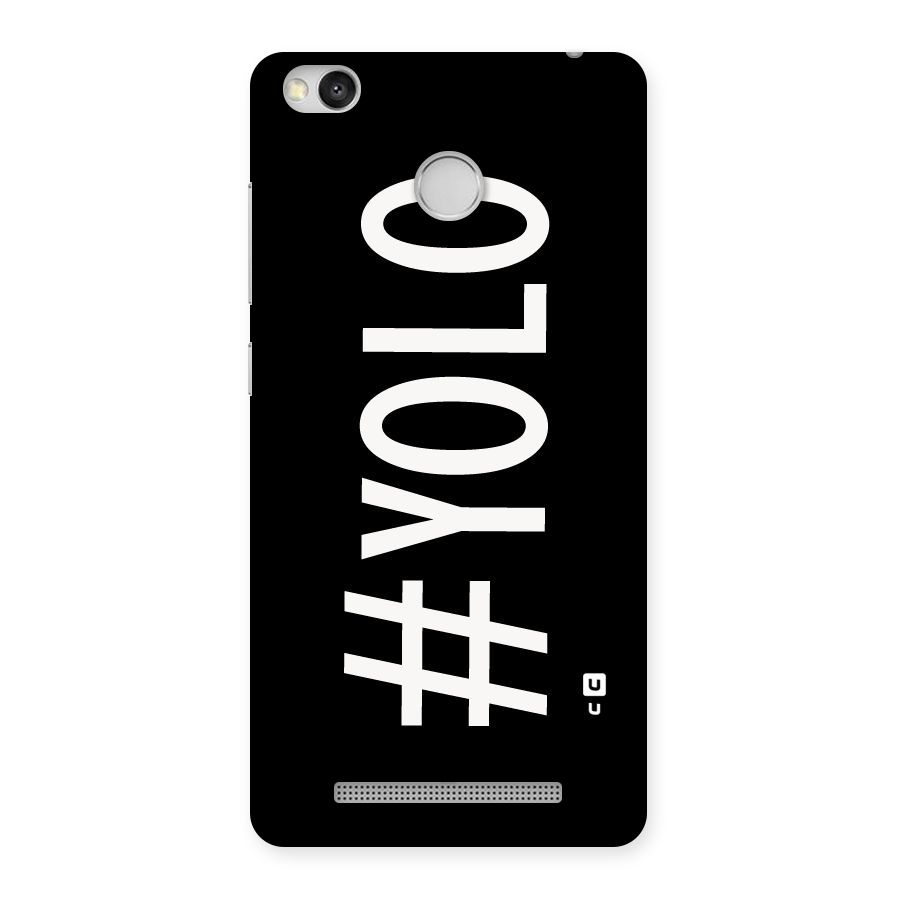 Yolo Back Case for Redmi 3S Prime