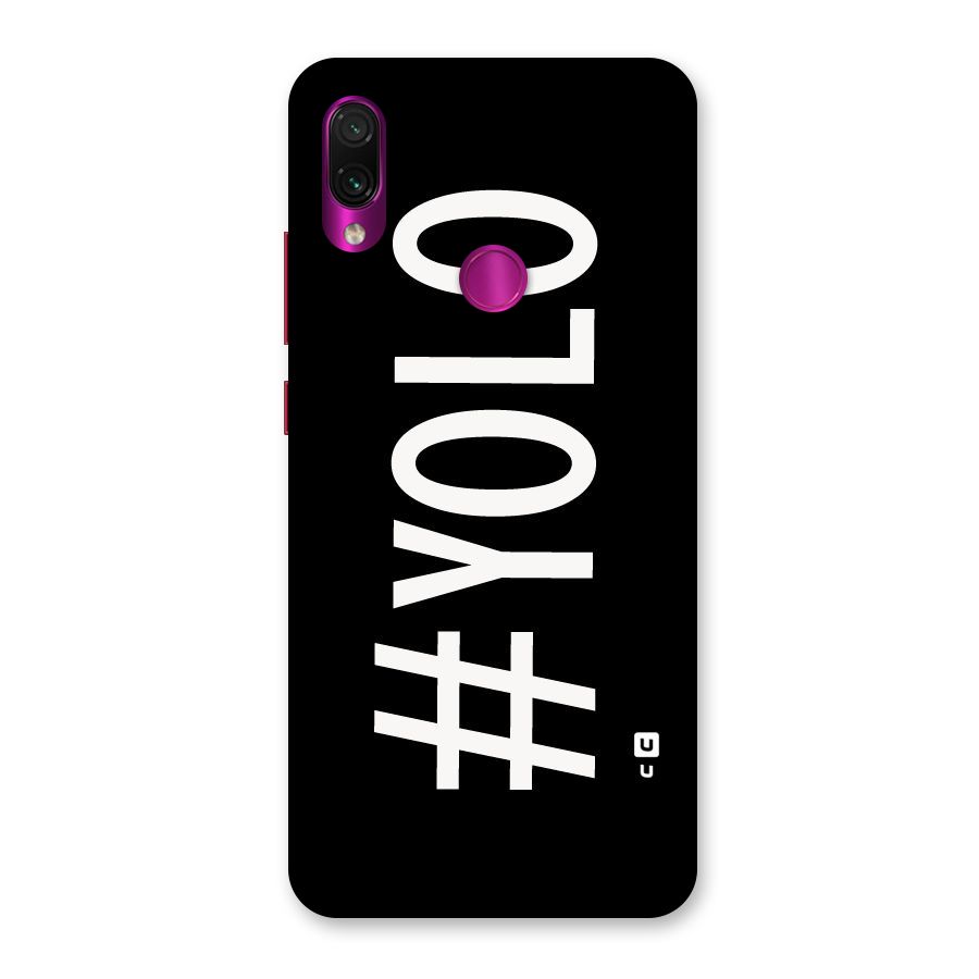 Yolo Back Case for Redmi Note 7 Pro